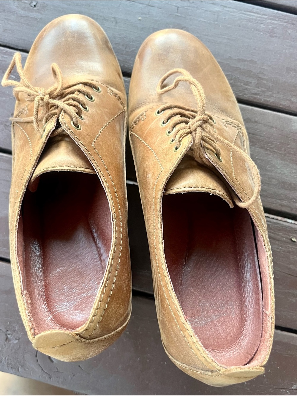 Dansko Women's Brown Pennie Pecan Waterproof Lace-Up Chunky Heel Oxfords Sz 38 - Picture 10 of 13